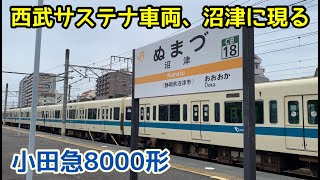 【小田急8000形が遂に西武へ】見慣れた小田急の通勤電車が沼津・三島に現れました
