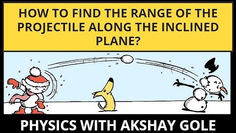 HOW TO FIND THE RANGE OF THE PROJECTILE ALONG THE INCLINED PLANE?