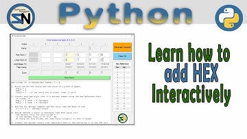 Are you struggling to Learn how to Add HEX Numbers, here is an Interactive Tool written in Python