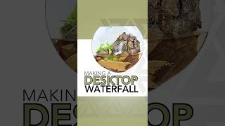 Here’s how I made another desktop waterfall terrarium #terrarium #plants #moss #waterfall