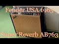 Fender USA 1965 Super Reverb Amp "AB763" [Black Face]