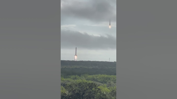 Space x double booster landing #sonicboom#spacex#launch