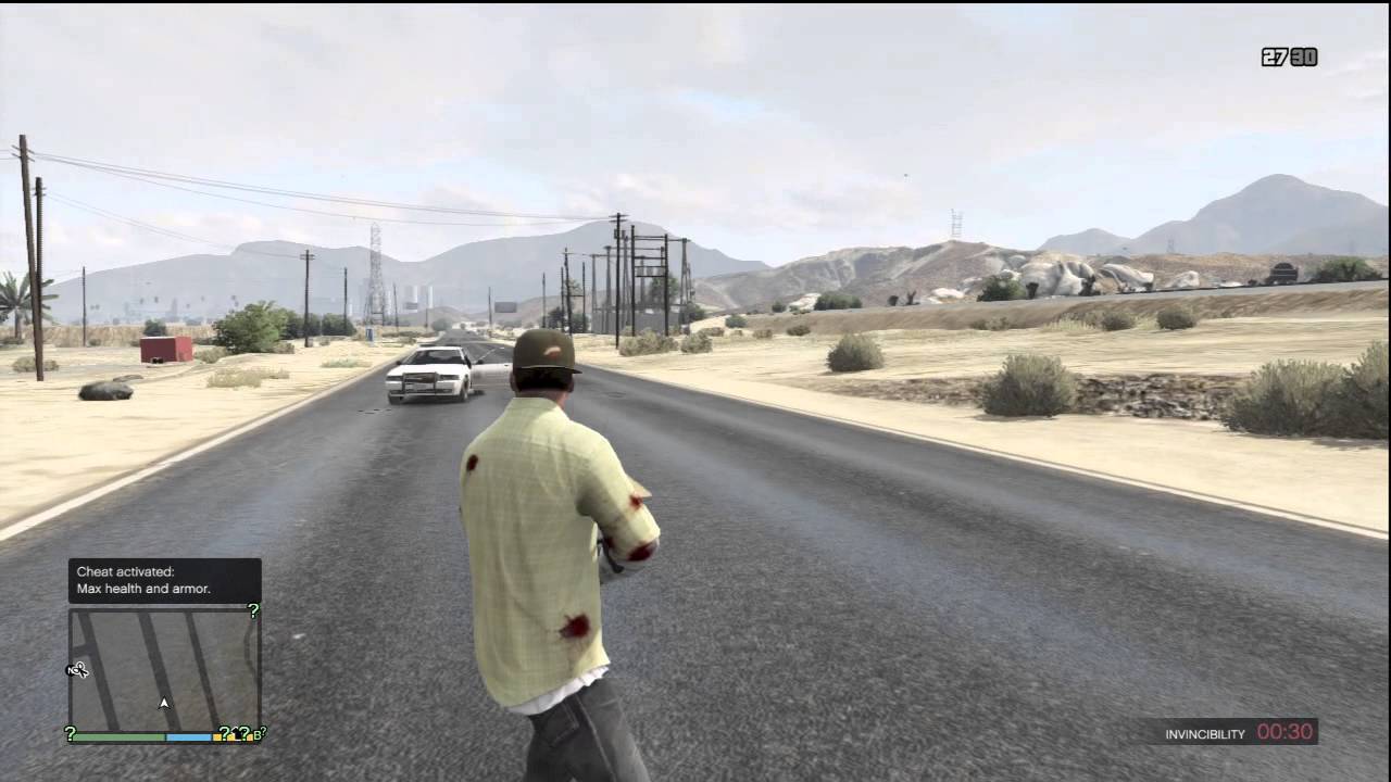 GTA 5 FULL HEALTH AND ARMOR CHEAT CODE YouTube