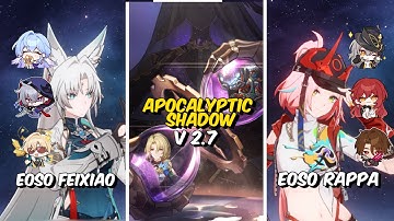 New Apocalyptic Shadow Floor 3 Full Clear | E0S0 Feixiao & E0S0 Rappa | Honkai Star Rail