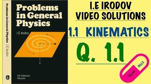 I.E Irodov | PROBLEM 1.1
