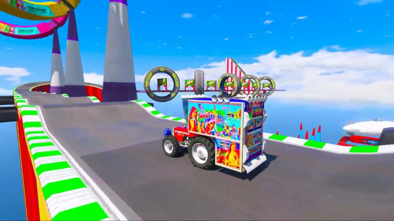 GTA-5 World's Highest 😱 दुनिया का सबसे ऊंचा | IMPOSSIBLE SUPER MEGA RAMP CHALLENGE🙄🥱 | INDIAN 10 DJ