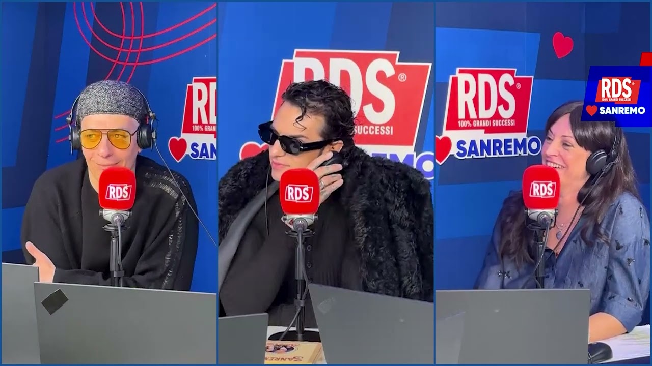 Achille Lauro incontra Giovanni Vernia a Sanremo 2025 dopo l'imitazione con la Gialappa's Band