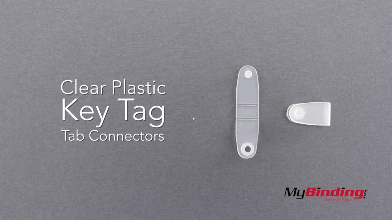 Plastic Key ID Label Tags with Split Ring [402380] 