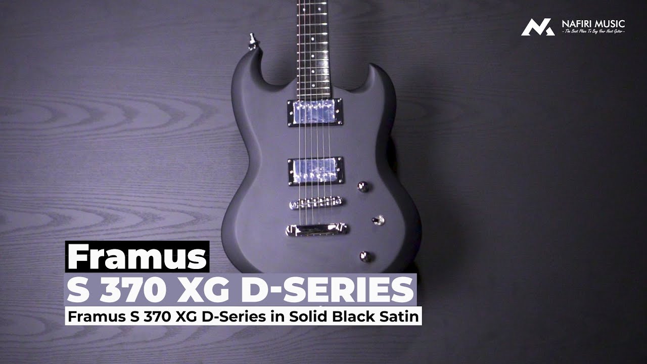 Framus S 370 XG D-Series in Solid Black Satin - YouTube