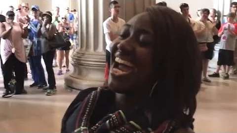Meet woman who's singing made jaws drop