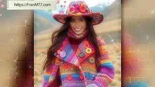 DIY Hand-Knitted Wool Coats Tutorial No Pattern Needed #Crochet #HandmadeFashion