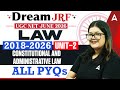 UGC NET Law Unit 2 | UGC NET Law Constitutional And Administrative Law PYQs By Diksha Mam