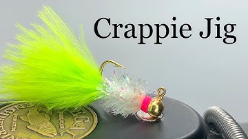 Crappie Jig Tying.  Making Crappie Jigs for Fly Fishing.