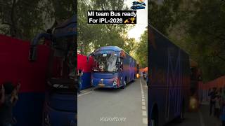 MI Team Bus 🔥 Ready for IPL 2026 | MI vs KKR Match Vibes 🏏🚍