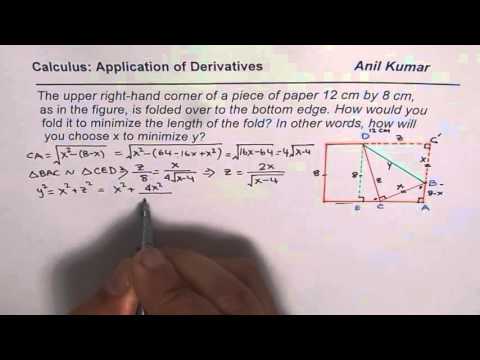 Calculus Minimum Edge