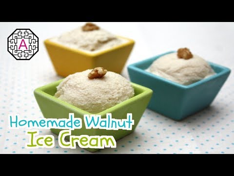 Homemade Walnut Ice Cream (호두 아이스크림, HoDu Ice Cream) | Aeri's Kitchen