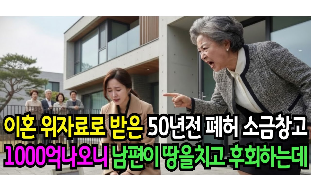 이혼 위자료로 받은 50년전 낡은 폐허 소금창고에서 1000억이 나왔습니다