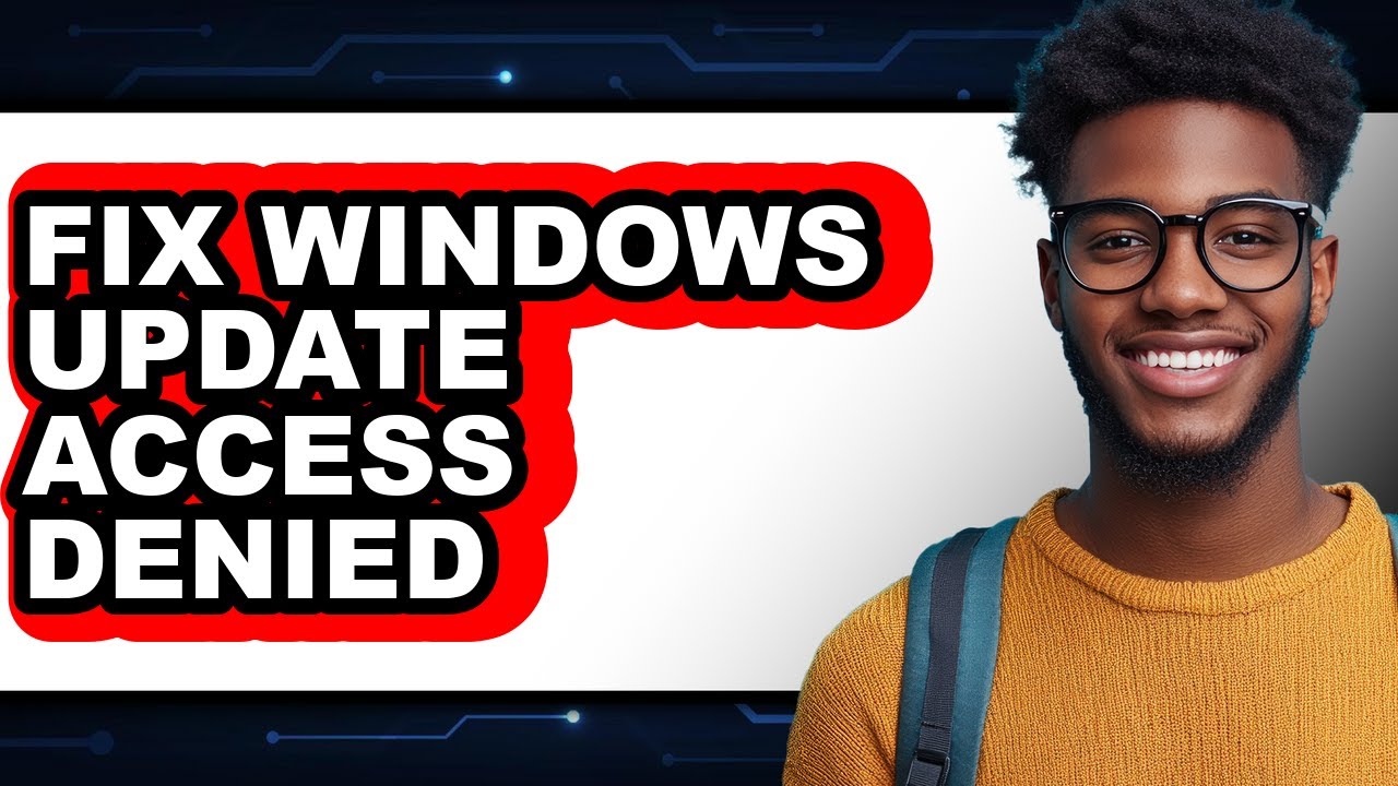 How to Fix Windows Update Access Denied (only Way) - YouTube
