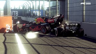 Is It ACTUALLY Possible To Fit 2 F1 Cars Through Sochi's Pit Entry? | F1 2021