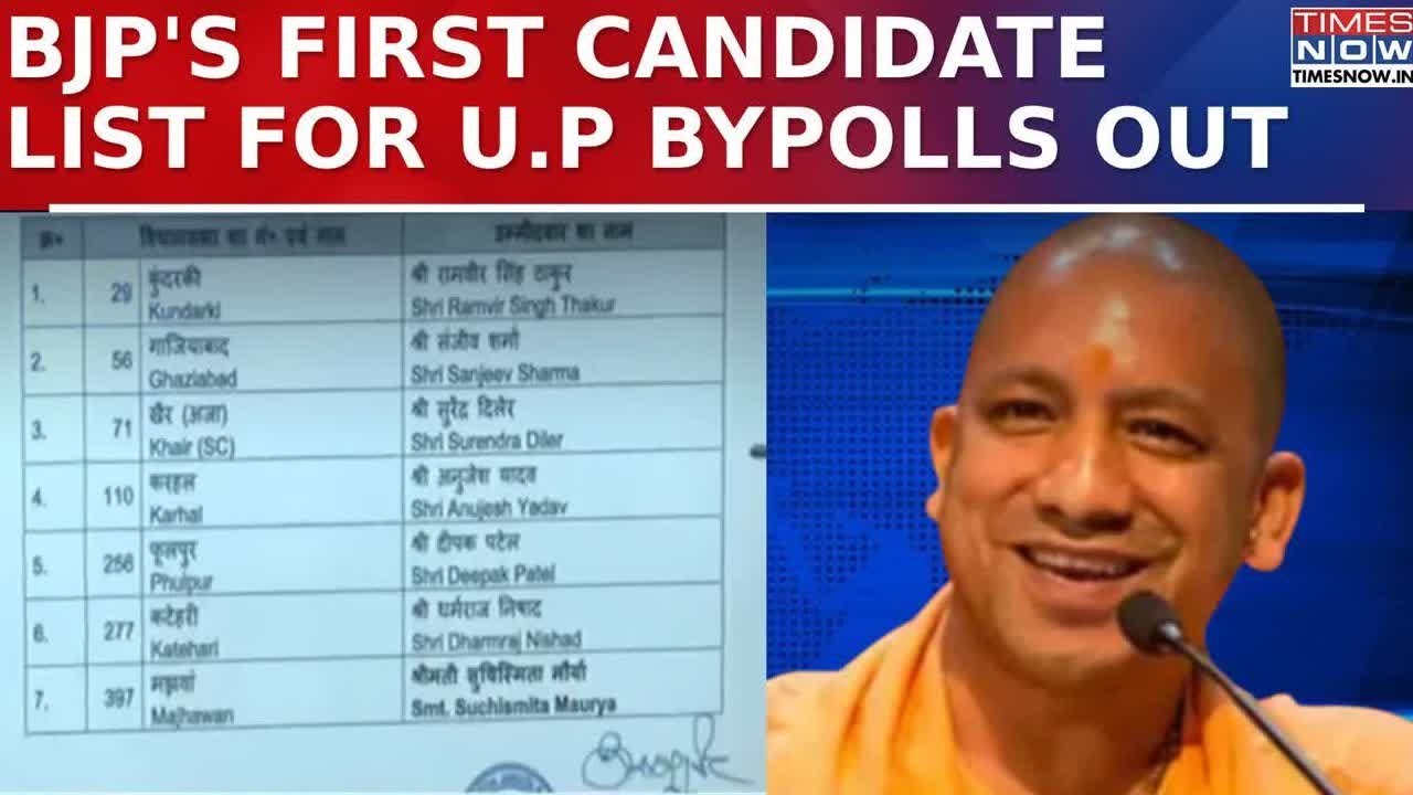 BJP Releases Its First List Of Candidates Ahead Of The Uttar Pradesh ...
