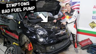 FIAT 500 SYMPTOMS OF BAD FUEL PUMP, FIAT 500 ABARTH BAD FUEL PUMP