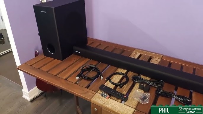 HISENSE HS218 200W Soundbar SUBWOOFER POWERED SOUND & BASS TEST - YouTube