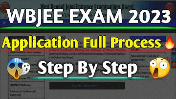 Wbjee Exam 2023 Registration Process Step By Step | Wbjee Exam Application Full Process Step By Step