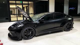 Tesla Model 3 Robot Craftsman Hacker Widebody Kit Bagged Built By Dreworkz | In Depth