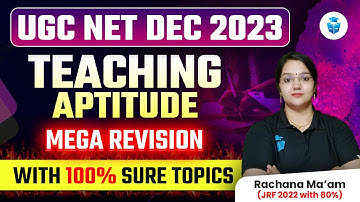 UGC NET Paper 1 | Teaching Aptitude UGC NET | Mega Revision by Rachana Mam | JRFAdda