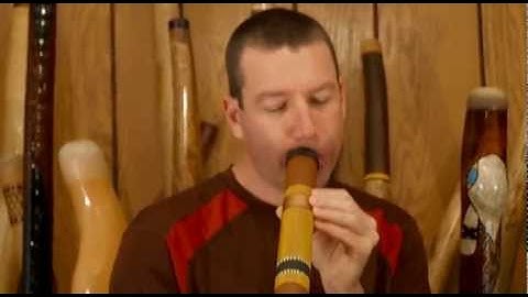 Modern Didgeridoo with a Treebark Design