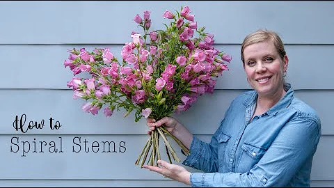 How to Spiral Stems Flower Arranging Technique - Strauss.