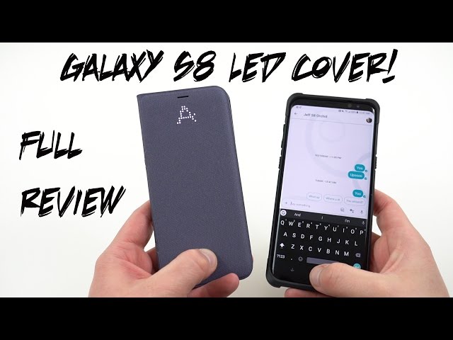 Express kvalitet opdragelse Samsung Official LED Wallet Cover for Galaxy S8/S8+ - YouTube