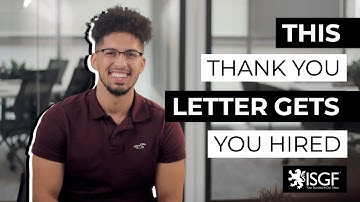 How to Write a Thank You Letter After a Job Interview