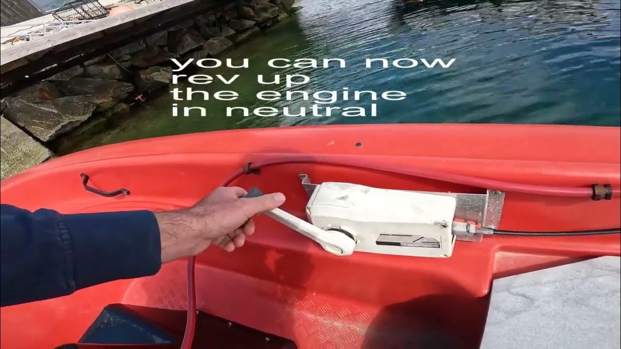 How to start outboard engine with remote control steering system 9.9