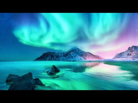Aurora Borealis And Northern Lights - Relaxing Ambient Music for Sleep, Study \u0026 Stress Relief