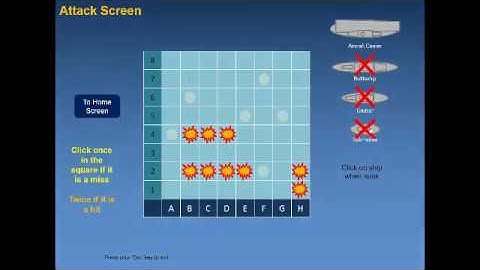Battleships - The classic game produced on PowerPoint. Free to download