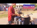 Indian Man Selling Dosa On Cycle From 20 Years | Indian Street Food | Dosa Recipe