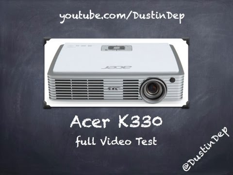 Acer K330 projector Video Test / Best Mobile Cinema By DustinDep