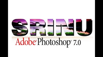 how to set letter inner image in photoshop 7   telugu