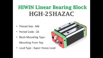 HGH-25HAZAC 25 mm HIWIN Square Linear Bearing Block new and original
