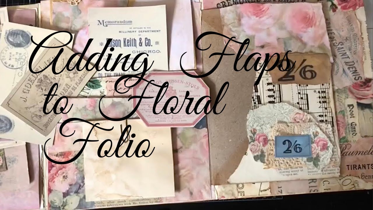How to Make a Folio Adding Flaps & Pockets to Floral Folio YouTube