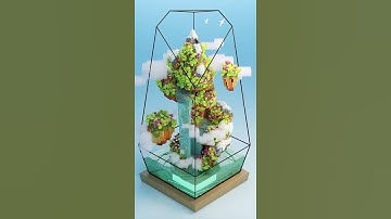 The Vertex - Paradise Falls in Spring 2021, a satisfying voxel animation by TerraLiving