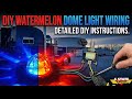 Dome Light Dual Revolution ALL-GLASS Watermelon Lights 3-Way Switch Wiring DIY From @4StateTrucks 