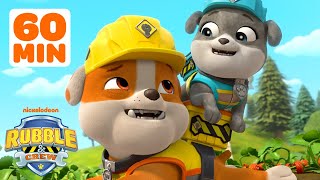 Rubble & Crew Silliest Rescues & Adventures! 🚜 1 Hour Compilation | Nick Jr.