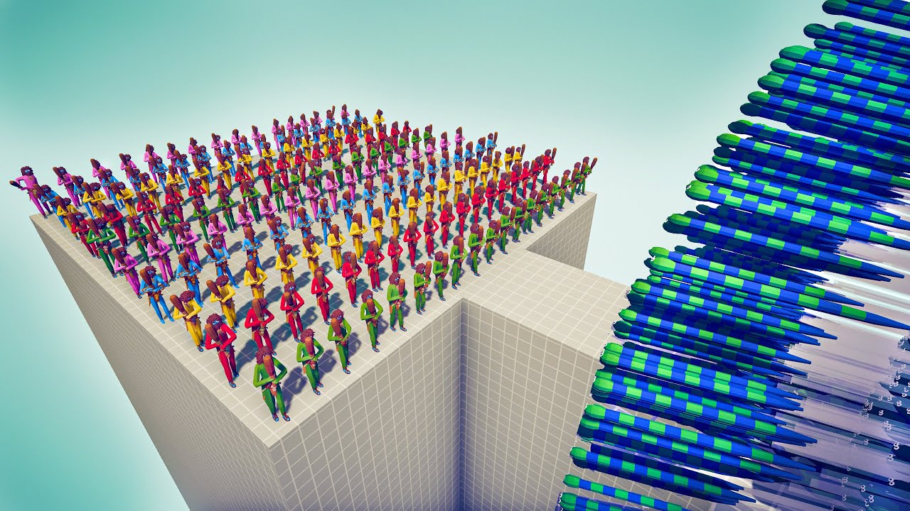 100x CLUBBER COLOR PACK vs EVERY GOD - Totally Accurate Battle Simulator TABS