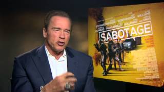 Exclusive Interview With Arnold Schwarzenegger - Sabotage | 2014 [HD]