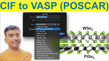 Export file from VESTA software to VASP (POSCAR) format