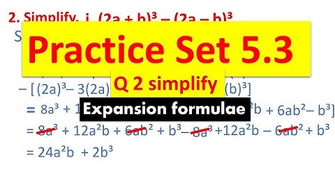 practice set 5.3/ Q 2 simplify/ expansion formulae/ 8th class