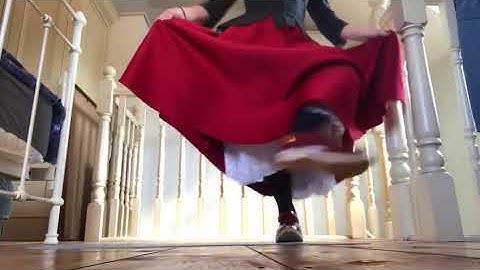 Ymarfer wisg clocsio Gwennan