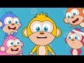 Five Little Monkeys Jumping On The Bed Nursery Rhyme By FAB FIVE MONKEYS